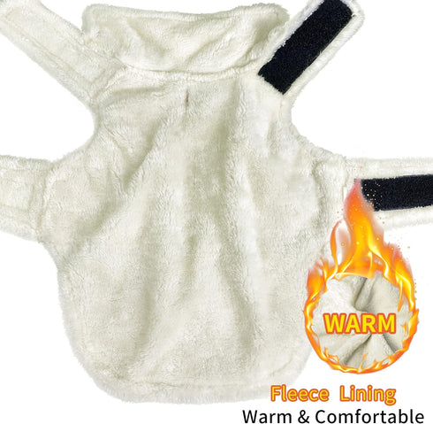 Malier Dog Winter Coat, Classic Plaid Fleece Dog Cold Weather Coats Dog Jacket with Pocket, Windprood Warm Dog Coat Vest Winter Pet Clothes Appare...