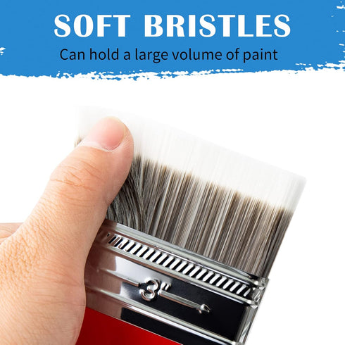 Falling in Art Flat Paddle Paint Brush, Scale Brush for Oil and Acrylic Paints,4 Inch...