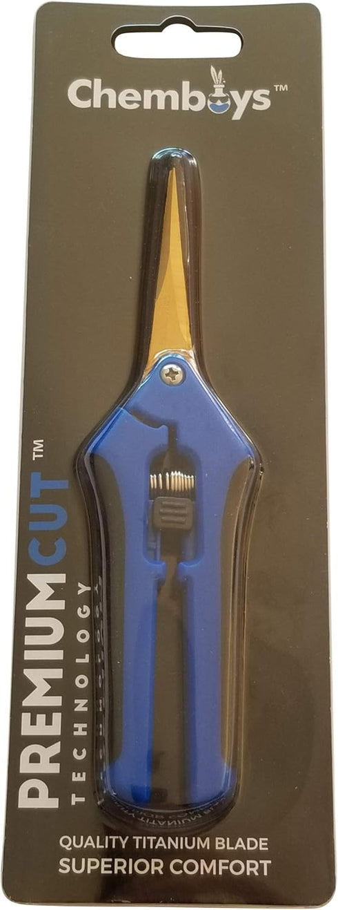 PremiumCut Gardening Scissors - Titanium-Coated Stainless Steel Precision Blades for Hydroponic Trimming, Shaping & Harvesting with Ergonomic Comf...