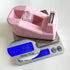 Desktop Tape Dispenser Heavy Duty Desk Accessories Floral Office Tape Dispensers, Weighted Non-Skid Base, Macaron Pink...