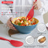 Silicone Rice Paddle Spoon 2PCS, Non Stick Heat Resistant Kitchen Works for Rice,Mashed Potato. (Casual Red)...