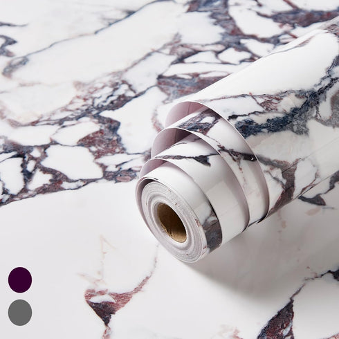 Marble Contact Paper for Countertops Cover -78.7''x15.7'' Peel and Stick Wallpaper - Removable Self Adhesive Thick Granite Vinyl Wrap Film Roll, C...