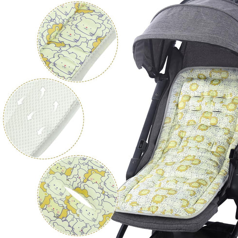 Baby Stroller Seat Liner Kids Pushchair Seat Cushion Mat Universal Breathable Stroller Liner Insert Stroller Cushion Pad Thick Cotton Stroller Lin...