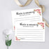 Giftideaworkshop 50 Floral Share A Memory Cards for Celebration of Life Birthday Anniversary Memorial Funeral Graduation Bridal Shower Game, Guest...