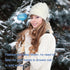 Wireless Beanie Hat Men Women Headphone Music Hat Winter Cap Stereo Headset Speaker Microphone Earphone Outdoor (White)...