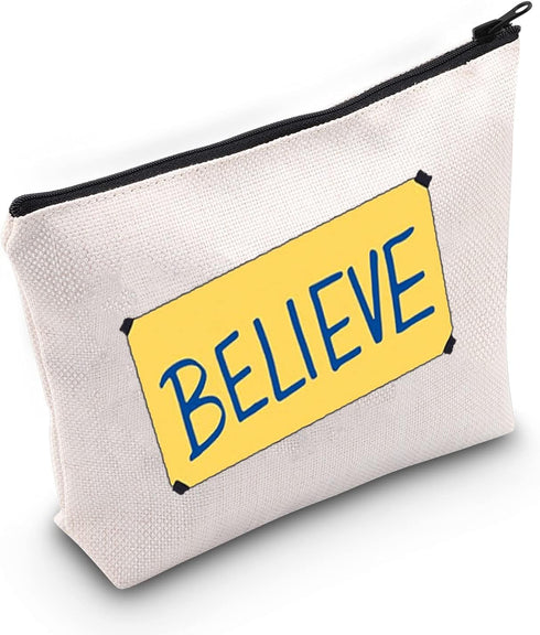 TOBGBE TV Show Gift Believe Makeup Bag Funny Believe Gift for Women TV Show Merchandise Soccer Football Lover Travel Case (Believe bag)...