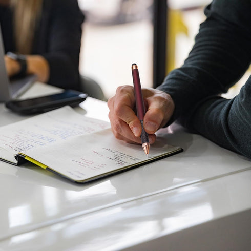 Linbsunne Black Gel Pens 0.7mm Medium Point Pen Office Pens 2-in-1 Stylus Pens for Touch Screens Gel Ink Rollerball Pens for Writing (18 Pack-red)...