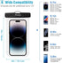 ProCase Waterproof Phone Pouch for iPhone 16 15 14 13 12 11 Pro Plus Max Mini Xs XR X 8 7 Galaxy S23 S22 S21 Ultra Note, Blue Green Pink Yellow | ...