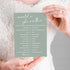 Bridal Shower Games Cards, 25Pcs Prefilled Find The Guest Bingo Game Cards, Engagement Party Games for Guests, Minimalist Green Wedding Party Supp...