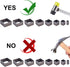 PandaHall 8pcs Die Punch Cutter, 10.5-51mm Hollow Punching Tool High Carbon Steel Die Cutter Square Leather Cutting Die for Leather Crafts...