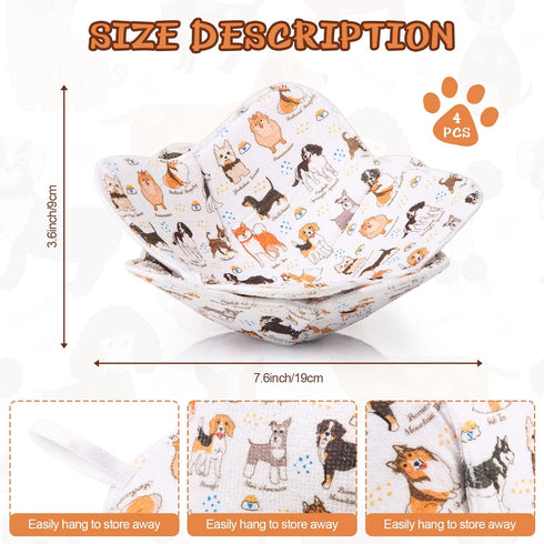 Cunhill Microwave Bowl Holders 4 Pcs Bowl Potholders Soup Bowl Cozy Bowl Hot Bowl Holder Multipurpose Hot Heat Proof Plate Holder Pot Holders for ...