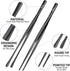 Hotec Kitchen Tweezers Stainless Steel Fine Kitchen Tongs for Cooking, 12-Inch Extra-Long Cooking Tweezers Food Tongs Set of 2, Black...