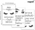 Beauty Salon Wall Decor Eyelashes Guide Poster Makeup Wall Art Decor Esthetician Gift Canvas Print Lash Bundle Fashion Wall Art Modern Artwork for...