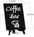 Signs ByLITA Coffee Bar, Table Sign, 6" x 8" (Black) 1 Pack...