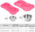 AsFrost Dog Food Bowls Stainless Steel Pet Bowls & Dog Water Bowls & Cat Bowls for Food and Water No-Spill Non-Skid Silicone Mat, Feeding Bowls wi...