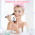 9PCS Spa Headband and Wristband Clean Set, Includes Makeup Sponges and Face Triangle Powder Puff Skincare Beauty Blender for Washing Face,Women Gi...