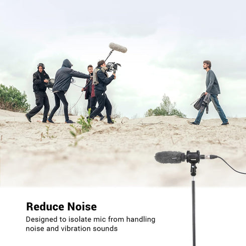 SmallRig Microphone Shock Mount with Cold Shoe Pinch for Camera Shoes and Boompoles 1859...