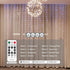 Upgrade 300LED White Curtain Light with Untangled Wires, 9.8ft x 9.8ft Copper Wire String Lights, USB Plug Hanging Window Fairy Lights, 8 Modes & ...