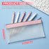 4 Pack Pencil Case Zipper Pencil Pouch, Multifunctional Clear Pen Bag Organizer Stationery Storage Bag for Office Supplies Cosmetics Makeup Travel...