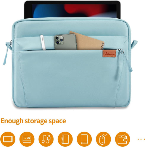 SIMTOP Tablet Sleeve Bag, 11 inch Daily Shoulder Bag for Tablet, Waterproof Crossbody Bag with Smart Organization for Accessories, Essentials Ligh...