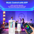 iNextStation 44 Keys IR Remote RGB Led Controller, Bluetooth RGB LED Strip Controller with APP Control/Music Sync RGB 4-Pin Controller DC 5-24V fo...