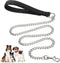 Heavy Duty Metal Dog Leash, 4 FT Chew Proof Pet Leash Chain with Soft Padded Handle for Large & Medium Size Dogs (4 FTx3 mm (0-80 lbs))...