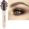 Cocoa Brown Eyeshadow Stick And Sponge Makeup Brush Cream Shimmer Smooth Shadow Pencil Eyeliner Long Lasting Waterproof Eye Shadow Highlighter Sti...
