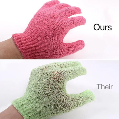 12 Pcs Exfoliating Bath Gloves,Deep Scrubbing Dead Skin Shower Gloves for Beauty Spa Massage Skin Shower Body Scrubber and Suitable for Men,Women...