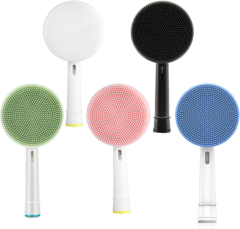 Facial Cleansing Brush Compatible with oral b Electric Toothbrush, Waterproof Facial Cleansing Brush for Gentle Exfoliation, Facial Brush fit for ...