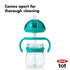 OXO Tot 6 Ounce Transitions Straw Cup with Removable Handles - Teal...