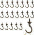 20 Pcs Screw Hooks, Pattern Carving Hooks Screw in Mug Hooks Metal Heavy Duty Screw Wood Wall Ceiling Hooks Plant Hooks Indoor Outdoor for Utensil...