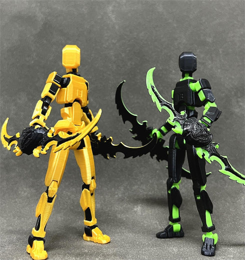 T13 (Assembly Completed) 3D Printed Action Figure,Dummy 13 Robot Action Figure, T13 Collectible Action Figure Articulated, for Collectors Desktop ...