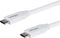 StarTech.com USB C to USB C Cable - 6 ft / 2m - 5A PD - M/M - White - USB 2.0 - USB-IF Certified - USB Type C Cable - USB C Charging Cable (USB2C5...