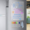 8"x12" Acrylic Magnetic Dry Erase Board for Fridge, Clear Acrylic Magnet Calendar for Refrigerator,includes 6 Dry Erase Markers(Clear Blank)...