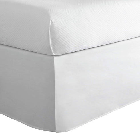 TODAY'S HOME Home Classic Tailored Bed Skirt Dust Ruffle, Cotton Blend Design, 14" Drop Length, Twin XL, White TOH24914WHIT06...