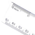 2 Pack Plastic Ruler Straight Ruler Plastic Measuring Tool for Student School Office (Clear, 6 Inch)...