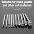 Set of 10pcs 3mm 1/8 Inch Shank HSS Rotary Bits Burr for Engraving Carving Woodworking Tool...