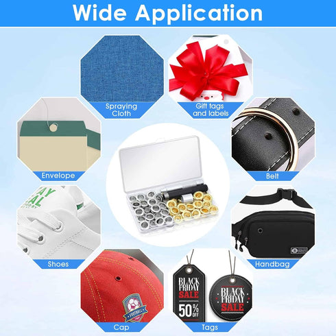 120 Sets Grommet Tool Kit 1/2 Inch, Cridoz Grommet Eyelets Kit with Setting Tools and Storage Box for Fabric, Tarps, Curtains...