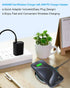 NANAMI Fast Wireless Charger, 7.5W Qi Certified Charging Pad with PD3.0 Adapter USB Charger for iPhone 15/14/13/12/11 Pro Max/XR/8 Plus/Airpods 2,...