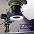 Microscope Light Microscope LED Ring Light Illuminator, Electronic Industry Microscope Ring Lamp 144 LED Bubbles for Lab Monocular Binocular Trino...