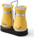 Salt and Pepper Shakers Set, Stainless Steel with Glass Bottle for Table, RV, Camp, BBQ, Set of 2, Yellow...