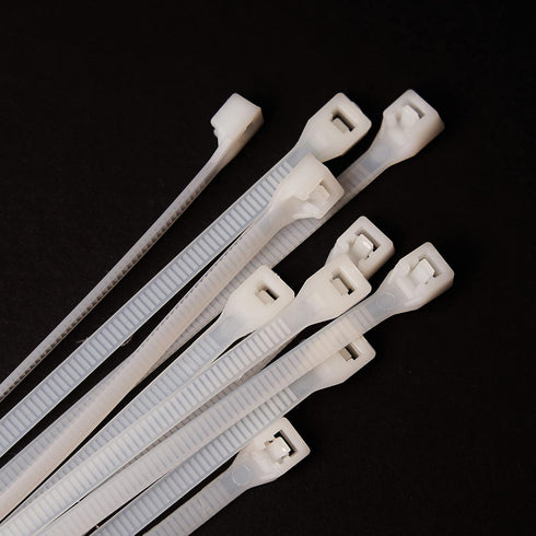 6 Inch UV-Resistant Cable Ties - 100 Pack, Heavy Duty, Transparent...