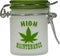 Airtight Glass Herb Mini Storage Jar with Clamping Lid in Choice of Design (Frosted Hi Maintenance, Small)...