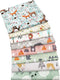 Aubliss 8pcs Fat Quarter Fabric Bundles 100% Cotton 19.6'' x 19.6''(50cm x 50cm) Quilting Cotton Craft Fabric Pre-Cut Squares Sheets for Patchwork...