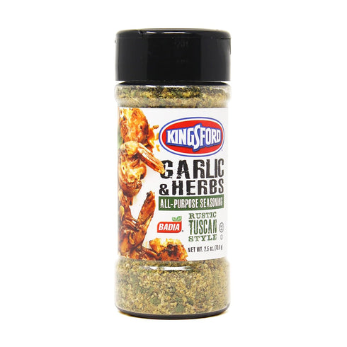 Kingsford Badia Garlic & Herbs All-Purpose Seasoning 2.5 oz (Pack of 1)...