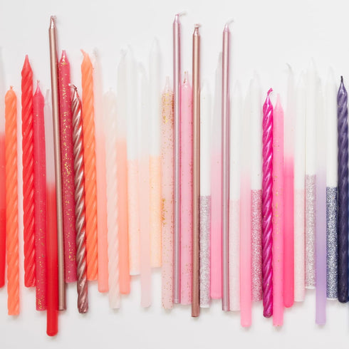 Meri Meri Glitter Birthday Candles (Pack of 24), 5.75" Tall, Unscented Meri Meri Candles...
