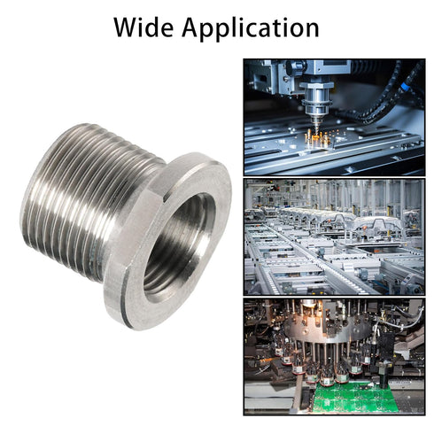 2 Pack Thread Adapters and Washers?1/2x28 to 5/8x24 Stainless Steel Thread Protector with Rubber Washer (Silver)...