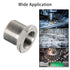 2 Pack Thread Adapters and Washers?1/2x28 to 5/8x24 Stainless Steel Thread Protector with Rubber Washer (Silver)...