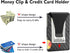 OTO Money Clip for Men,RFID Blocking Carbon Fiber Wallet,Minimalist Slim Wallet with Front Pocket,Aluminum Metal Credit Card Holder...