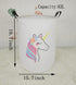 19.7" Round Kids Laundry Clothes Hamper with Handles, Unicorn Pattern, Portable, Baby Toys Storage Organizer Bins Laundry Gift Basket for Boys and...